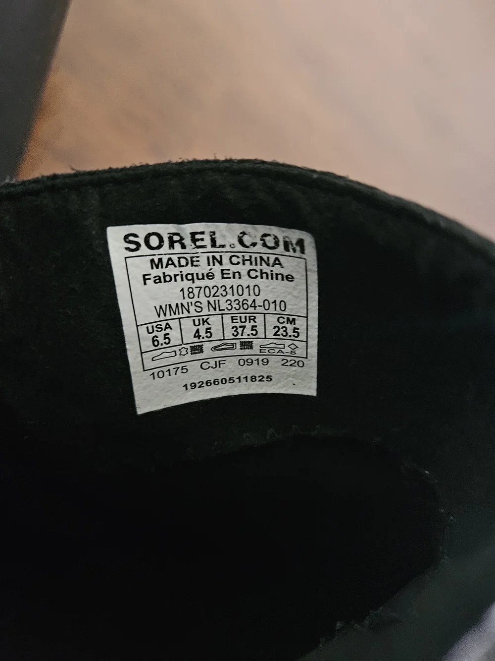 Sorel comfortable black